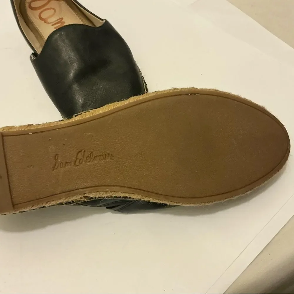 Sam Edelman Black and Tan Espadrilles